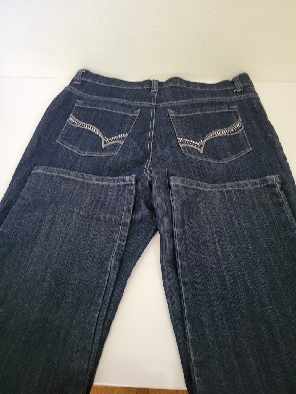 Gloria Vanderbilt Amanda Straight Leg Jeans with Embellished Pockets